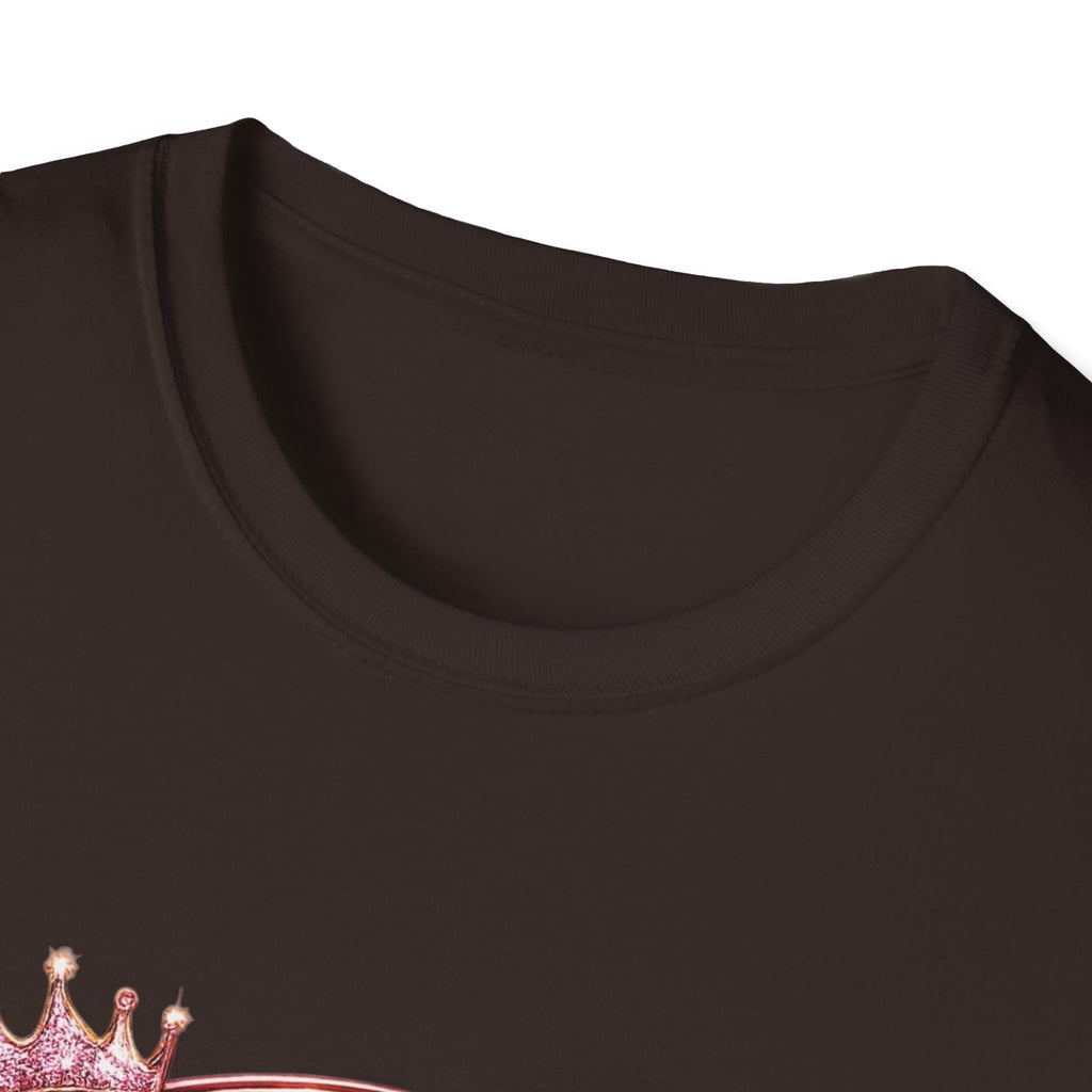 Janice Stfu  Styled Graphic T-Shirt — Pink Crowned Name Design